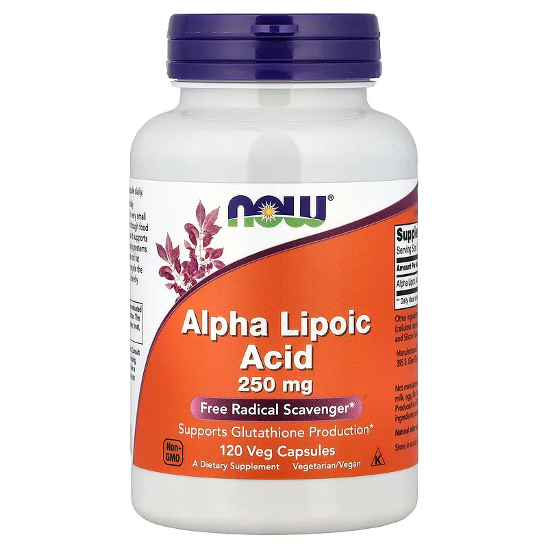 NOW αリポ酸 250mg 120粒の商品画像