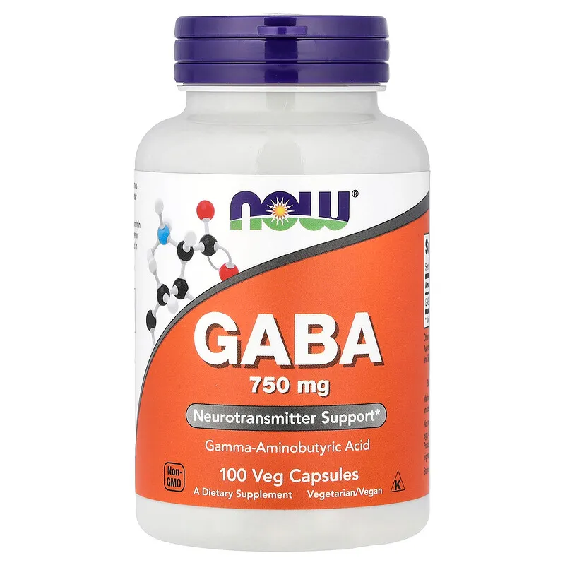 NOW GABA 750mg 100粒の商品画像