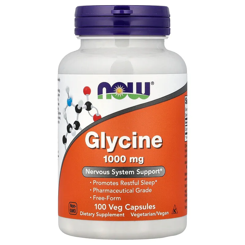NOW グリシン 1000mg 100粒の商品画像