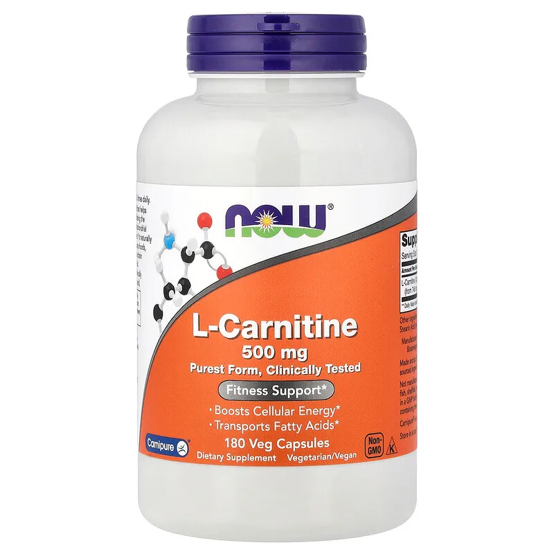 NOW L-カルニチン 500mg 180粒の商品画像